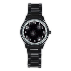 Pattern Dots Dot Seamless Stainless Steel Round Watch by Maspions