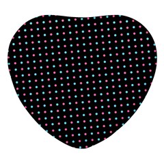 Pattern Dots Dot Seamless Heart Glass Fridge Magnet (4 Pack)