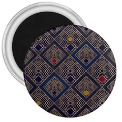 Pattern Seamless Antique Luxury 3  Magnets