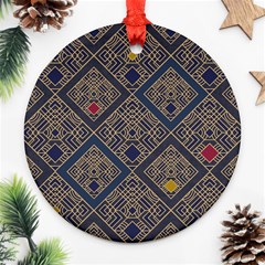 Pattern Seamless Antique Luxury Ornament (round)