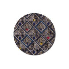 Pattern Seamless Antique Luxury Magnet 3  (round)