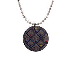 Pattern Seamless Antique Luxury 1  Button Necklace by Maspions