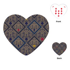 Pattern Seamless Antique Luxury Playing Cards Single Design (heart)