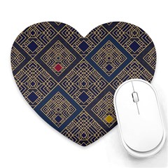 Pattern Seamless Antique Luxury Heart Mousepad