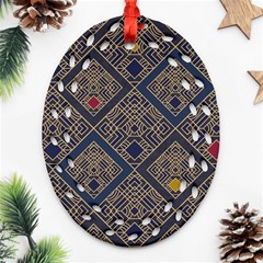 Pattern Seamless Antique Luxury Ornament (oval Filigree)