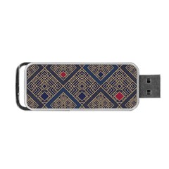 Pattern Seamless Antique Luxury Portable Usb Flash (two Sides)