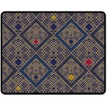 Pattern Seamless Antique Luxury Two Sides Fleece Blanket (Medium) 58.8 x47.4  Blanket Back