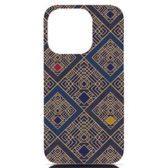 Pattern Seamless Antique Luxury Iphone 14 Pro Black Uv Print Case by Maspions