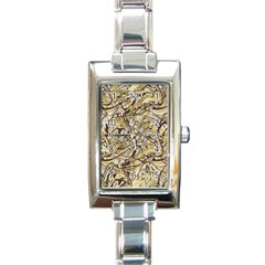 Marble Texture Pattern Seamless Rectangle Italian Charm Watch