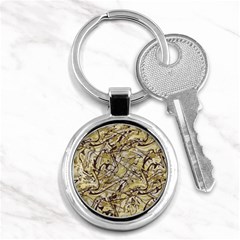 Marble Texture Pattern Seamless Key Chain (round)