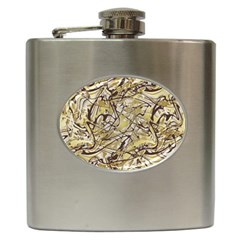 Marble Texture Pattern Seamless Hip Flask (6 Oz)