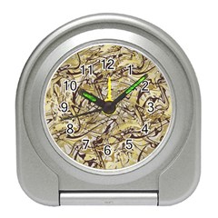 Marble Texture Pattern Seamless Travel Alarm Clock