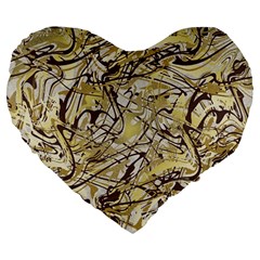 Marble Texture Pattern Seamless Large 19  Premium Heart Shape Cushions