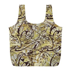 Marble Texture Pattern Seamless Full Print Recycle Bag (l)