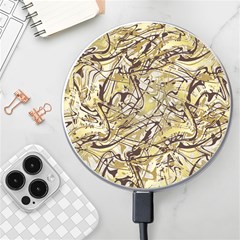 Marble Texture Pattern Seamless Wireless Fast Charger(white)