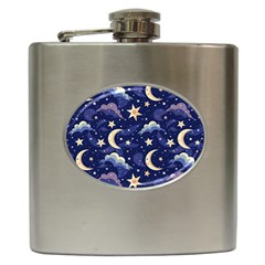 Night Moon Seamless Hip Flask (6 Oz)