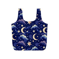 Night Moon Seamless Full Print Recycle Bag (s)