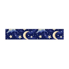 Night Moon Seamless Premium Plush Fleece Scarf (mini) by Maspions