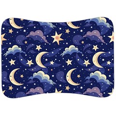 Night Moon Seamless Velour Seat Head Rest Cushion