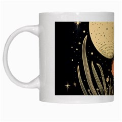 Flowers Space White Mug