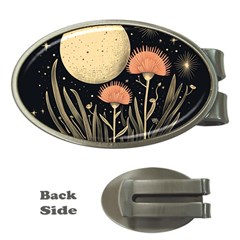 Flowers Space Money Clips (oval) 