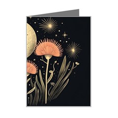 Flowers Space Mini Greeting Card