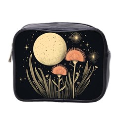 Flowers Space Mini Toiletries Bag (two Sides)