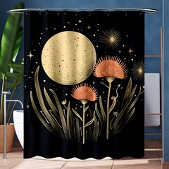 Flowers Space Shower Curtain 60  X 72  (medium) 