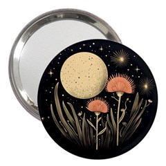 Flowers Space 3  Handbag Mirrors