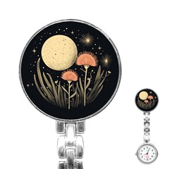 Flowers Space Stainless Steel Nurses Watch