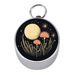 Flowers Space Mini Silver Compasses