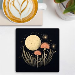 Flowers Space Uv Print Square Tile Coaster 