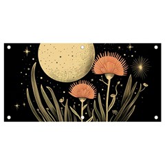 Flowers Space Banner And Sign 4  X 2 