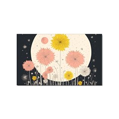 Space Flowers Universe Galaxy Sticker Rectangular (10 Pack)