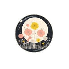 Space Flowers Universe Galaxy Hat Clip Ball Marker