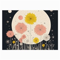 Space Flowers Universe Galaxy Large Glasses Cloth (2 Sides)