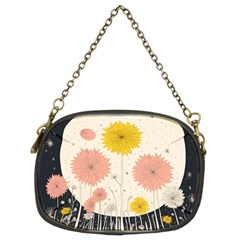 Space Flowers Universe Galaxy Chain Purse (two Sides)