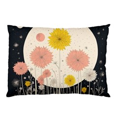 Space Flowers Universe Galaxy Pillow Case