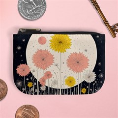 Space Flowers Universe Galaxy Mini Coin Purse