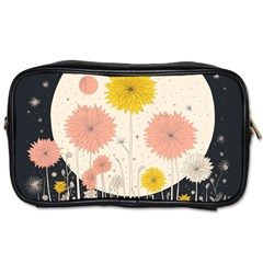 Space Flowers Universe Galaxy Toiletries Bag (one Side)