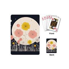 Space Flowers Universe Galaxy Playing Cards Single Design (mini)