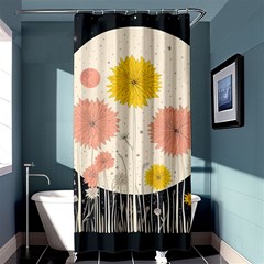 Space Flowers Universe Galaxy Shower Curtain 36  X 72  (stall) 