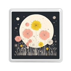 Space Flowers Universe Galaxy Memory Card Reader (square)