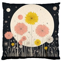 Space Flowers Universe Galaxy Large Cushion Case (two Sides)