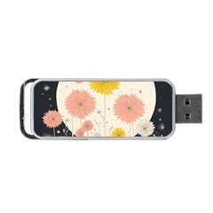 Space Flowers Universe Galaxy Portable Usb Flash (one Side)