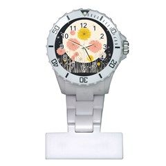 Space Flowers Universe Galaxy Plastic Nurses Watch