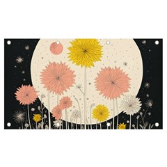 Space Flowers Universe Galaxy Banner And Sign 7  X 4 