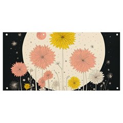 Space Flowers Universe Galaxy Banner And Sign 8  X 4 