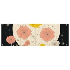 Space Flowers Universe Galaxy Banner And Sign 9  X 3 