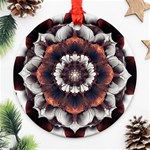 Mandala Design Pattern Ornament (Round) Front